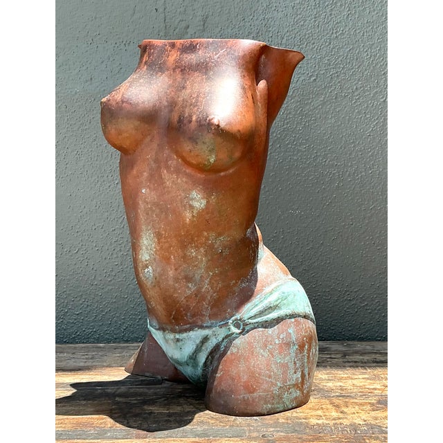 Vintage Figurative Bronze Sculpture For Sale - Image 4 of 12