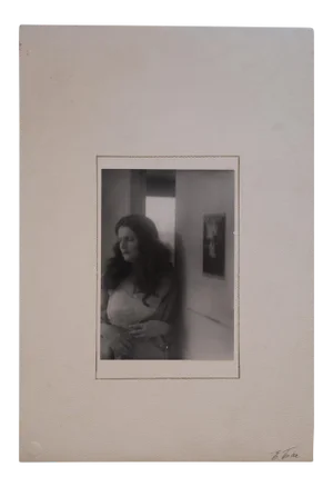 1970s Portrait of Josephine Chuey Black and White Photograph by Edmund Teske