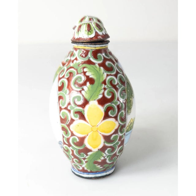 Chinese Late 20th Century Chinese Canton Enamel Double Snuff Bottle For Sale - Image 3 of 8