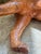 Vintage Large Handcrafted Leather Lion Sculpture, 23” For Sale - Image 9 of 9