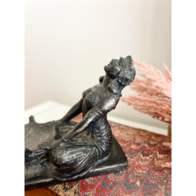 Antique Art Deco Egyptian Revival Incense Burner For Sale - Image 4 of 7