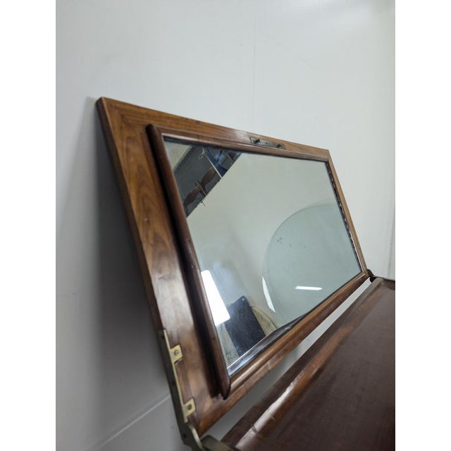 19th Century Louis XVI Mahogany Men's Dressing Table For Sale - Image 3 of 11