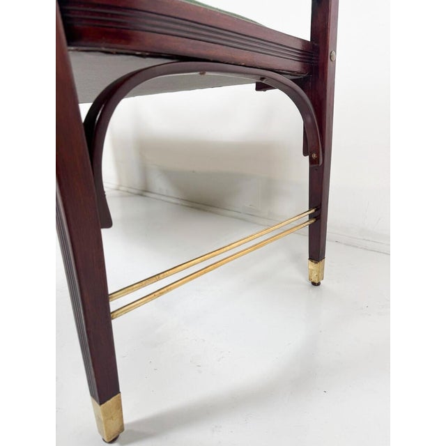 1900 - 1909 Model 412 Bench attributed to Otto Wagner for J & J Kohn, Austria, 1900s For Sale - Image 5 of 6