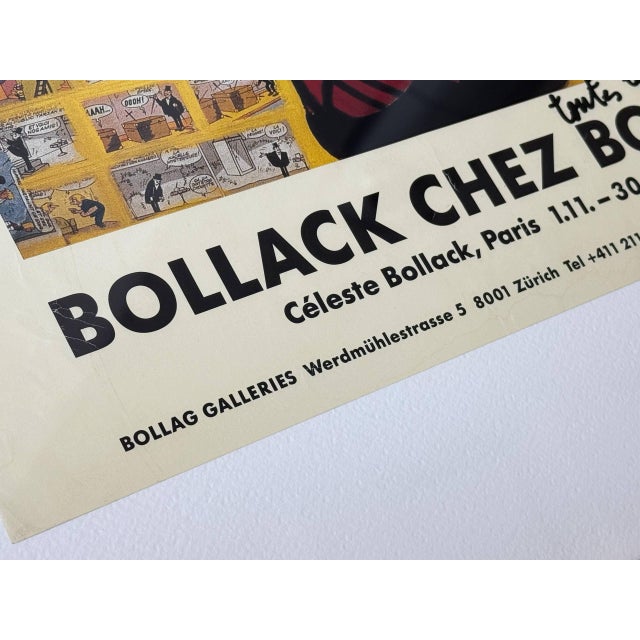 Framed Chez Bollag Exhibition Poster after Céleste Bollack, Zurich, 2002 For Sale - Image 9 of 17