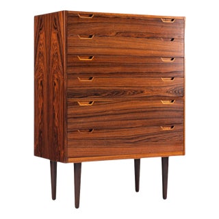 Rosewood Chest of Drawers by Svend Langkilde for Langkilde Møbler, Denmark, 1960s For Sale