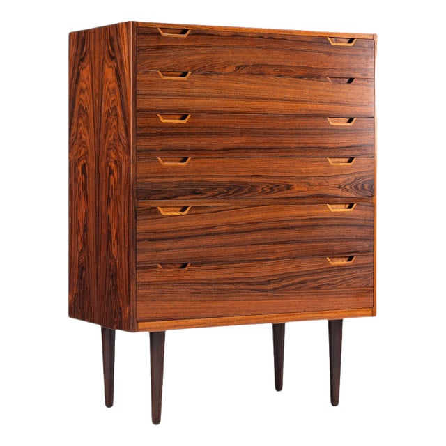 Rosewood Chest of Drawers by Svend Langkilde for Langkilde Møbler, Denmark, 1960s For Sale