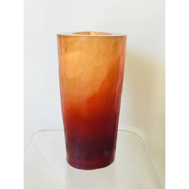 1990s 1990s Terry Balle Acrylic Resin Vase For Sale - Image 5 of 13