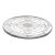 Early 20th Century Silver Plated Glass Trivet Heat Resistant Round Hot Dish Art Deco Style For Sale