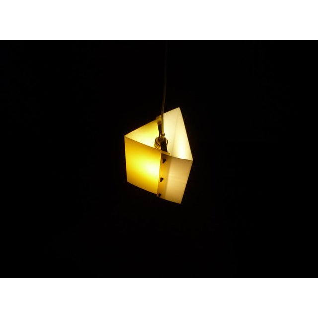 Plastic Space Age Acylic Glass Pendant Lamp, 1950s For Sale - Image 7 of 13