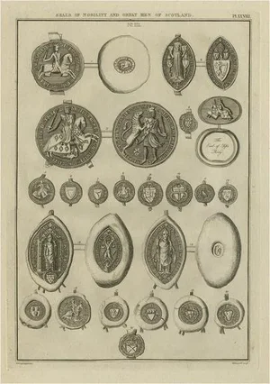 Thomas Astle, Seals of Nobility and Important Men of Scotland, 1792, Print