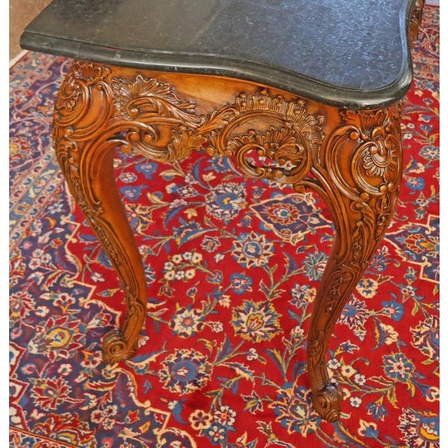 2000 - 2009 Maitland Smith George III Style Tessellated Marble Top Console Table For Sale - Image 5 of 12