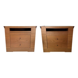 Giorgetti Oli Modern Bedside Tables by Chi Wing Lo- A Pair For Sale
