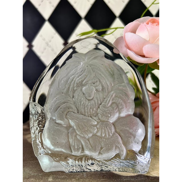 1990s Magnor Norway Glass Troll Paperweight, Scandinavian Art Glass Vintage For Sale - Image 5 of 10