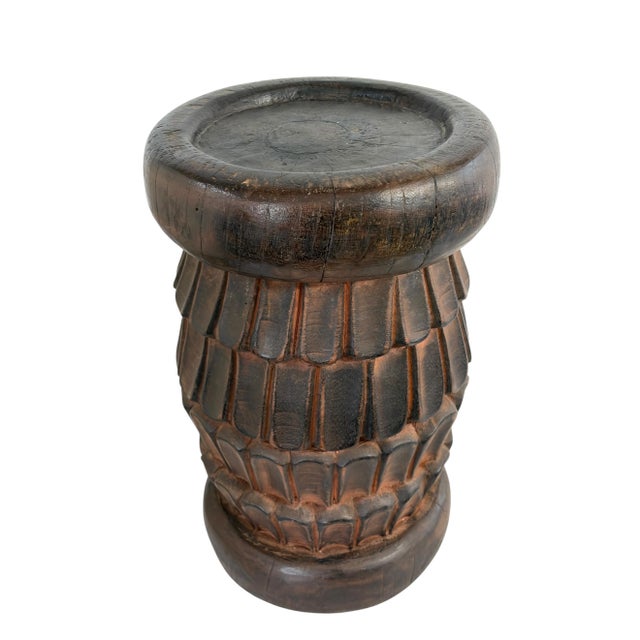 Vintage Tribal Nobility Bamileke Stool/Table Cameroon 14.5" H For Sale - Image 10 of 10