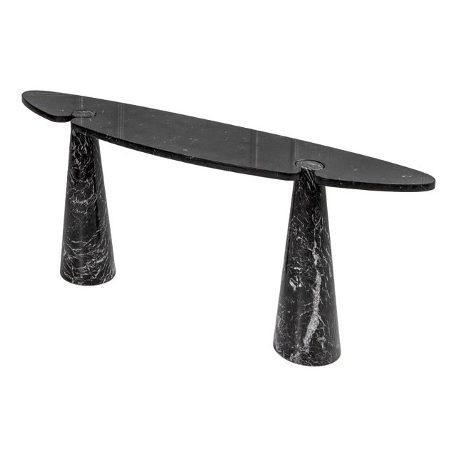 Black Marble Eros Console by Angelo Mangiarotti for Skipper, 1990s For Sale