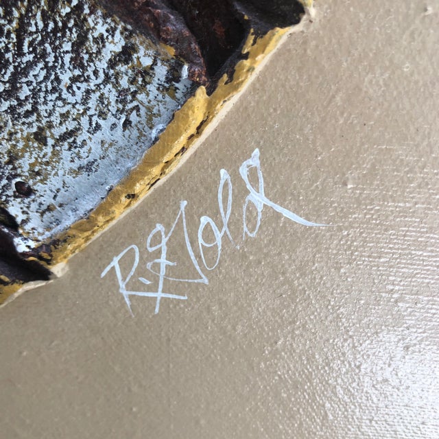 Beautiful modern style painting from the 1970s would look great in any modern upscale interior