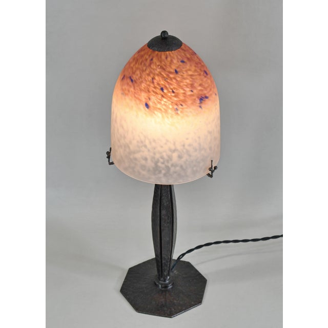 Charles Schneider French Art Deco Table Lamp by Charles Schneider 1920s France For Sale - Image 4 of 9