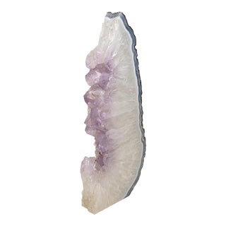 Organic Modern Quartz, Amethyst and Agate Tall Sculpture For Sale
