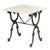 French French Bistro or Conservatory Table With Marble Top Over Cast Iron Base For Sale - Image 3 of 10