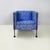 Italian modern Blu fabric Armchair Felix by Burkhard Vogtherr for Arflex, 1980s Armchair mod. Felix with squared seat and...