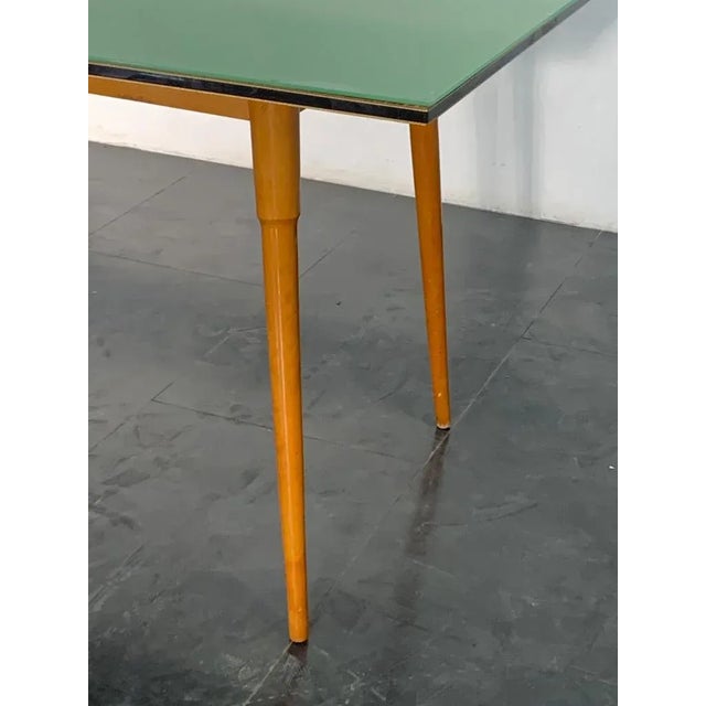 Table Black Floor Profiled with Brass Boards, 1950s For Sale - Image 6 of 12
