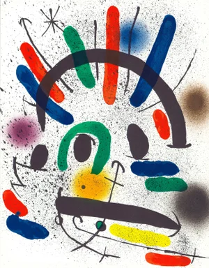 Joan Miró "Litógrafia Ii" Original 1972 Lithograph