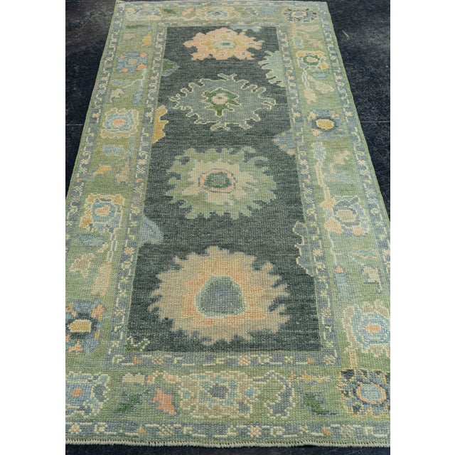 Turkish Oushak Rug 3'x 6'7" #19038 Explore a curated collection of hallway runners, wool rugs, and handmade masterpieces...