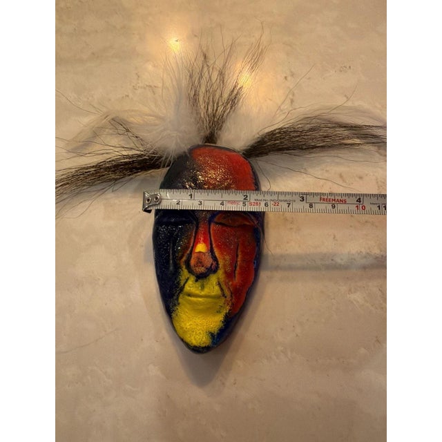 Vintage Kosta Boda Glass Wall Mask by Kjell Engman 1980s For Sale In Los Angeles - Image 6 of 8