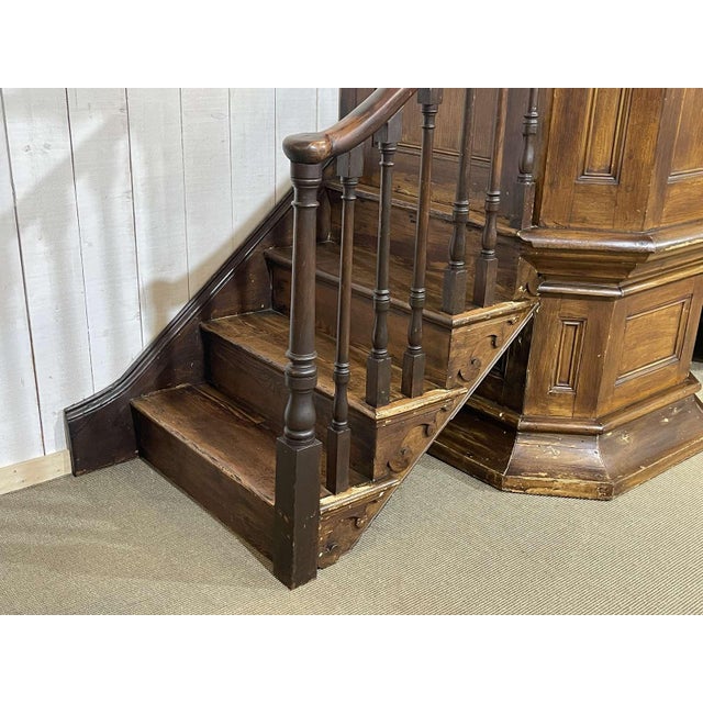 19th Century English Church Pulpit in Fir and Pitch Pine For Sale - Image 3 of 18