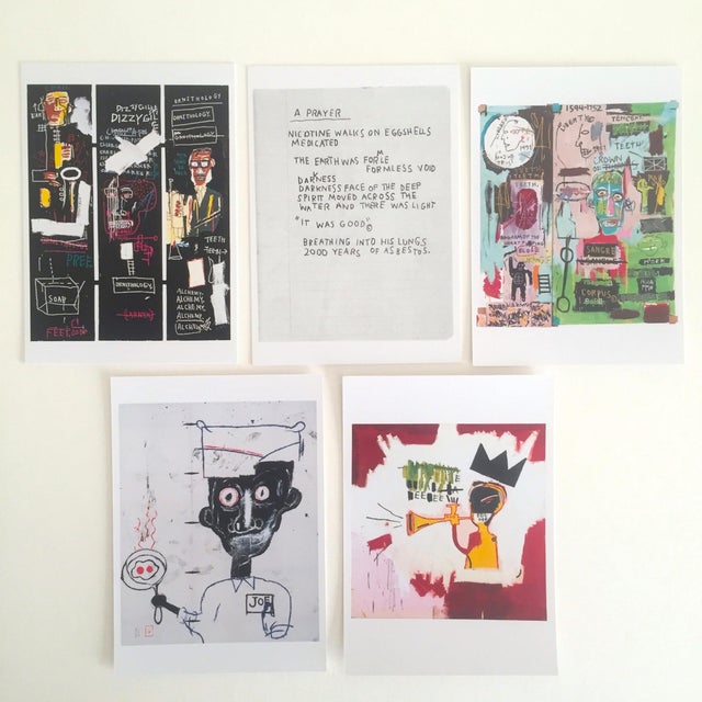 Jean Michel Basquiat Estate Rare Pop Art Postcard Prints Set of 25