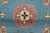 Textile Kazak Rug 3’2” X 4’8” Blue Wool Tribal Hand-Knotted Oriental Carpet For Sale - Image 7 of 13