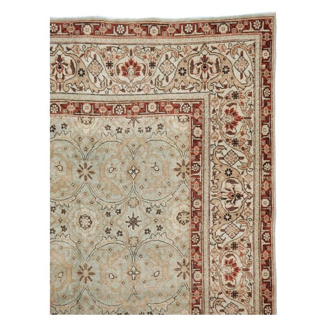 Galerie Shabab Collection Early 20th Century Handmade Persian Tabriz Small Room Size Carpet For Sale - Image 4 of 10