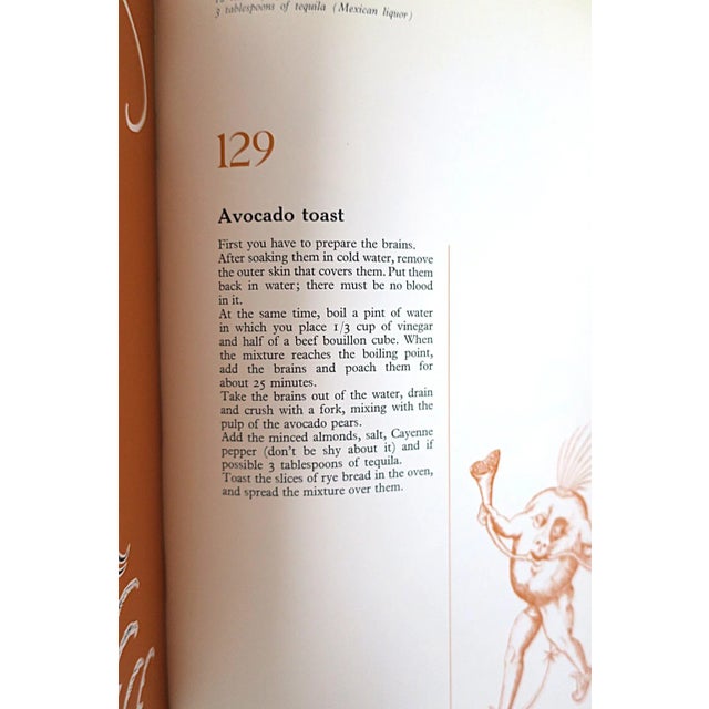 Salvador Dali Art Recipe Book, Les Diners De Gala, 1971 France, First Edition For Sale - Image 10 of 16