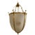 Large 20th-Century Hanging Frosted Glass and Ormolu Lantern For Sale