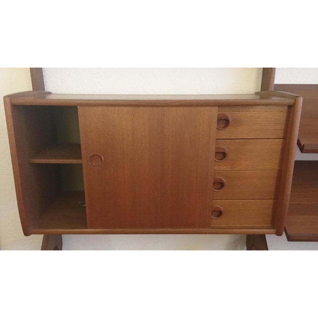 Mid-Century Ergo Teak Modular Wall Unit by John Texmon and Einar Blindheim for Blindheim Möbelfabrikk, 1960s For Sale - Image 4 of 18