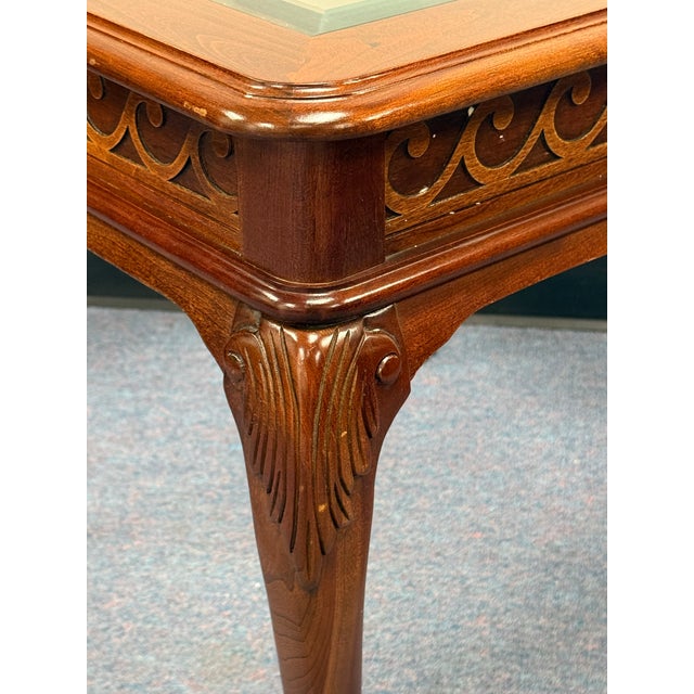 Brown Pennsylvania House Chippendale Solid Cherry End Tables - A Pair For Sale - Image 8 of 9