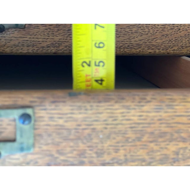 Early 20th Century Antique Oak 6 Drawers Plan Chest. By Macey. For Sale - Image 14 of 17