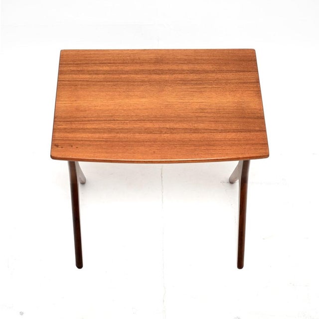 1960s Vintage Danish Teak Side Table attributed to Johannes Andersen, 1960 For Sale - Image 5 of 8
