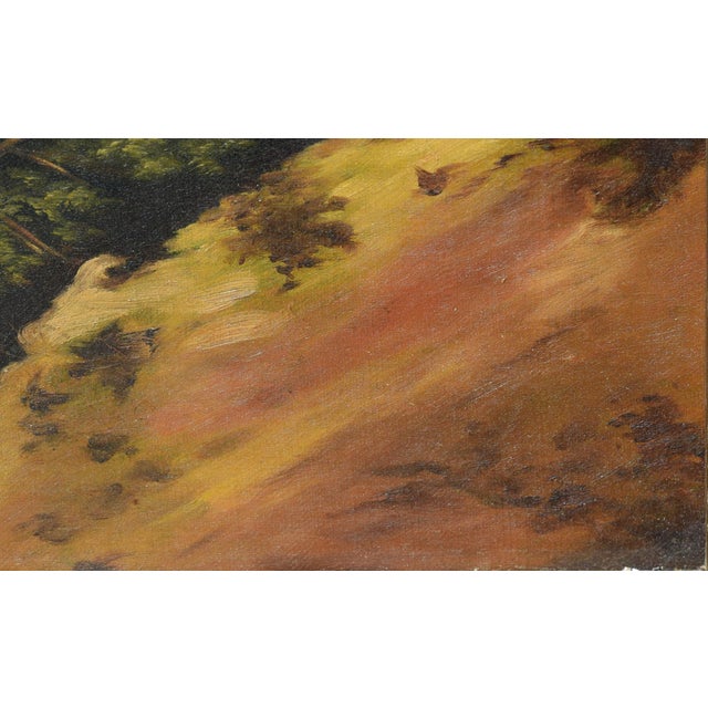 Yellowstone Falls Landscape - Original Turn of the Century Oil Painting For Sale In Monterey, CA - Image 6 of 7