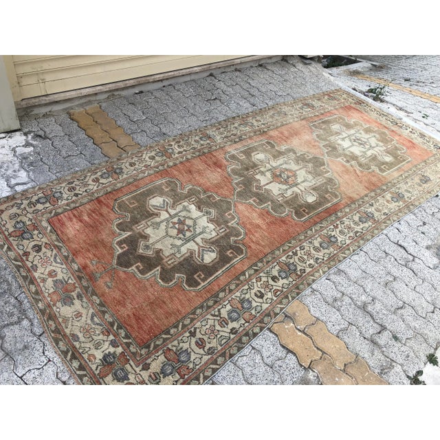 Vintage Wool Anatolian Vintage Runner Rug For Sale - Image 4 of 11