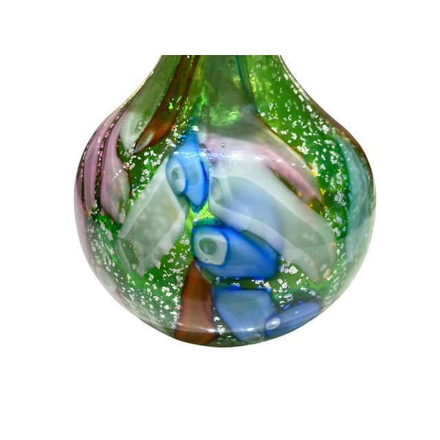 This is a stunning Murano Arte Vetraria Muranese (AVeM) hand-blown art glass vase in the highly collectible Tutti Frutti...
