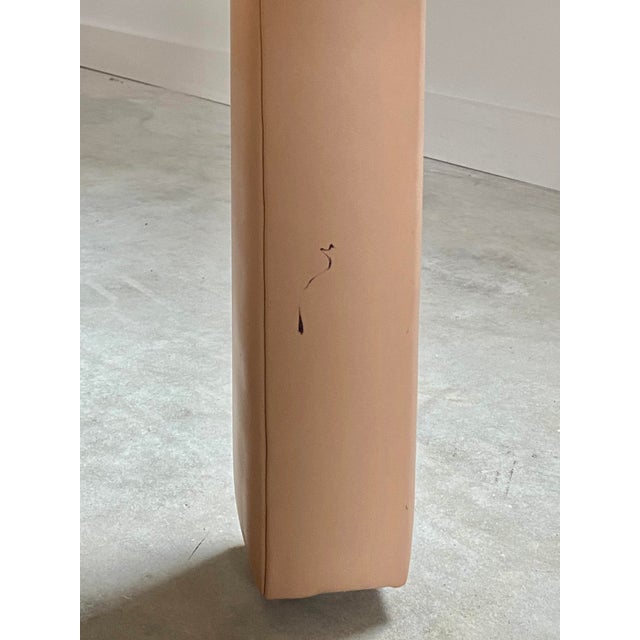 Pair of Vintage Leather Parsons Side Tables, Vintage Design, Usa For Sale - Image 9 of 15