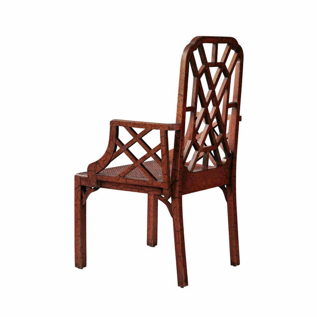Wood Antique China Trade Chippendale Armchair For Sale - Image 7 of 7