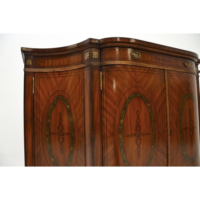 Sheraton Painted Satinwood Sideboard, 1950s For Sale - Image 9 of 11