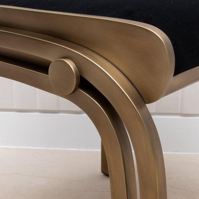 The Victoria Stool by R&Y Augousti is a stunning piece of modern craftsmanship, combining luxurious materials with an...