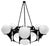Brutalist Style Chandelier, 1950s For Sale