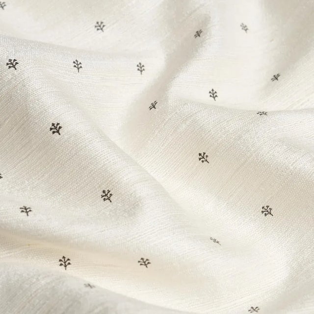 Contemporary SAMPLE - Schumacher Engelmann Silk Hand Print Fabric In Brown For Sale - Image 3 of 3