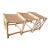 Vintage Chippendale-Style Rattan Nesting Side Tables For Sale