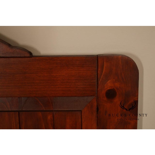 Rustic Colonial Style Pair of Pine Folding Dressing Screens For Sale - Image 9 of 18