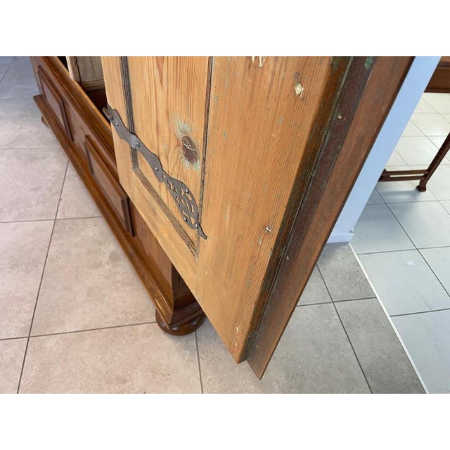 Baroque Veneer Wardrobe, 1800s For Sale - Image 14 of 18